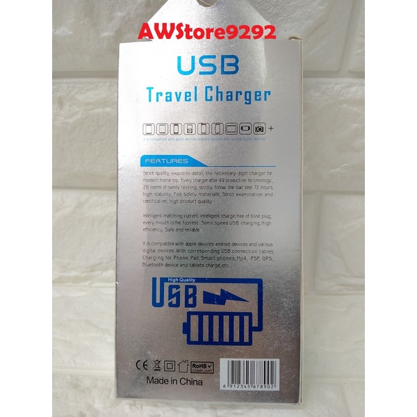 Travel Charger Kabel data USB Lenovo P-01 P01