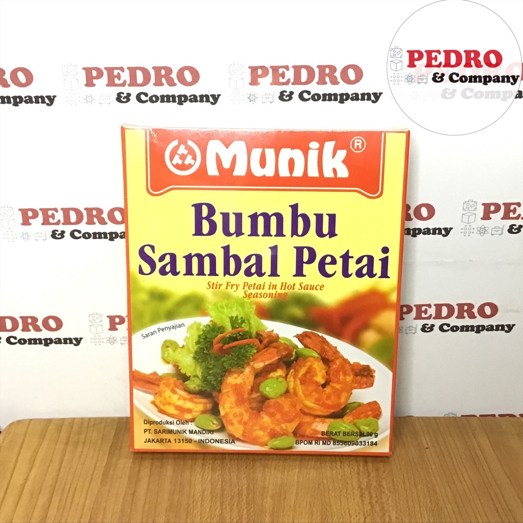 

Munik bumbu sambal petai pete 90 gram - stir fry petai in hot sauce seasoning - instant spice