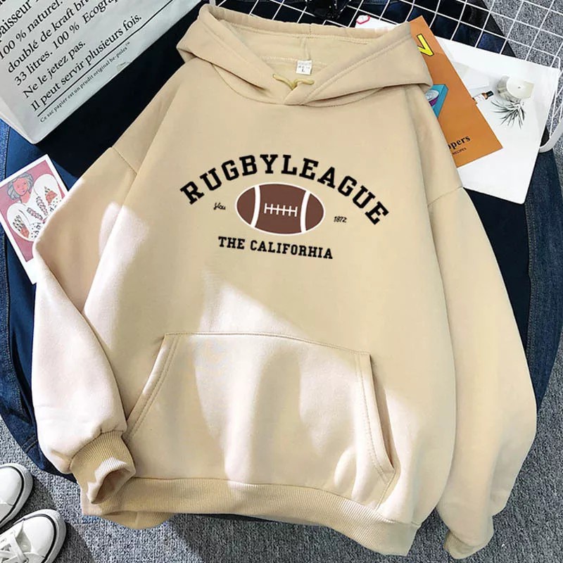 IvannaCollection Sweater Hoodie Wanita Oversize Tebal Jaket Hodie Couple Pasangan Rugby