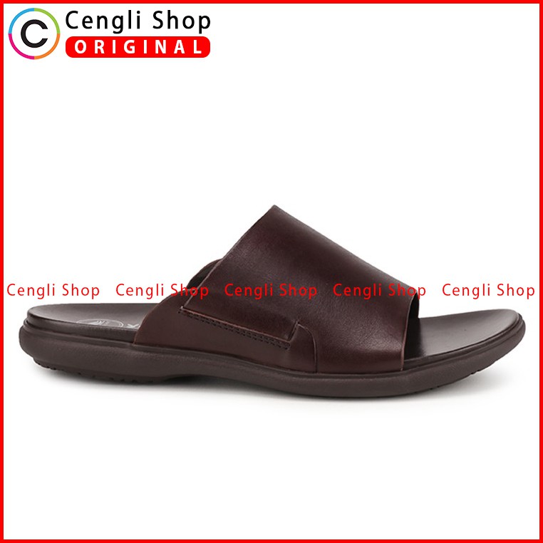 PLAYBOY SANDAL KULIT CASUAL PRIA ORIGINAL TERBARU BRANDED COKLAT PLD6