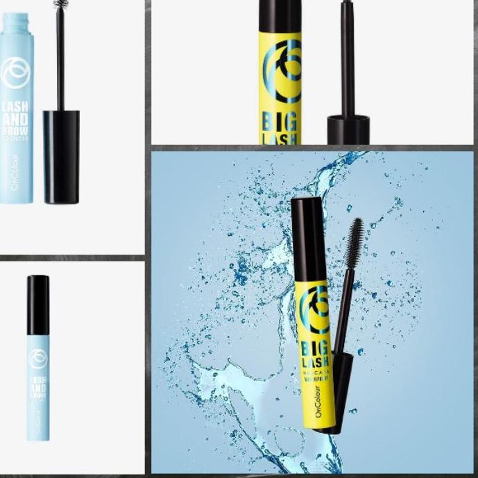 ハ Oncolour Big Lash Mascara Waterproof/ OnColour Lash & Brow Booster Trendy