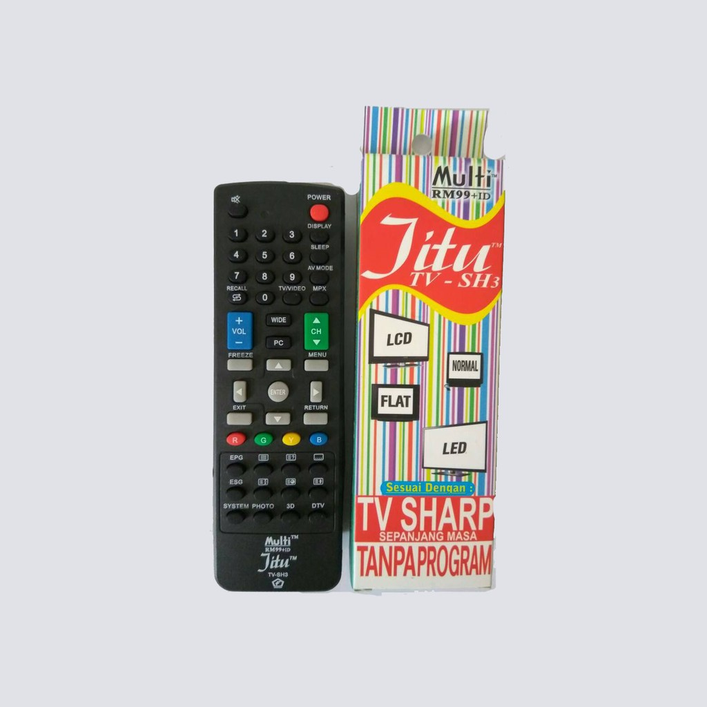 Multi Sharp Remote TV (LED, LCD) Tanpa Program Langsung Pakai