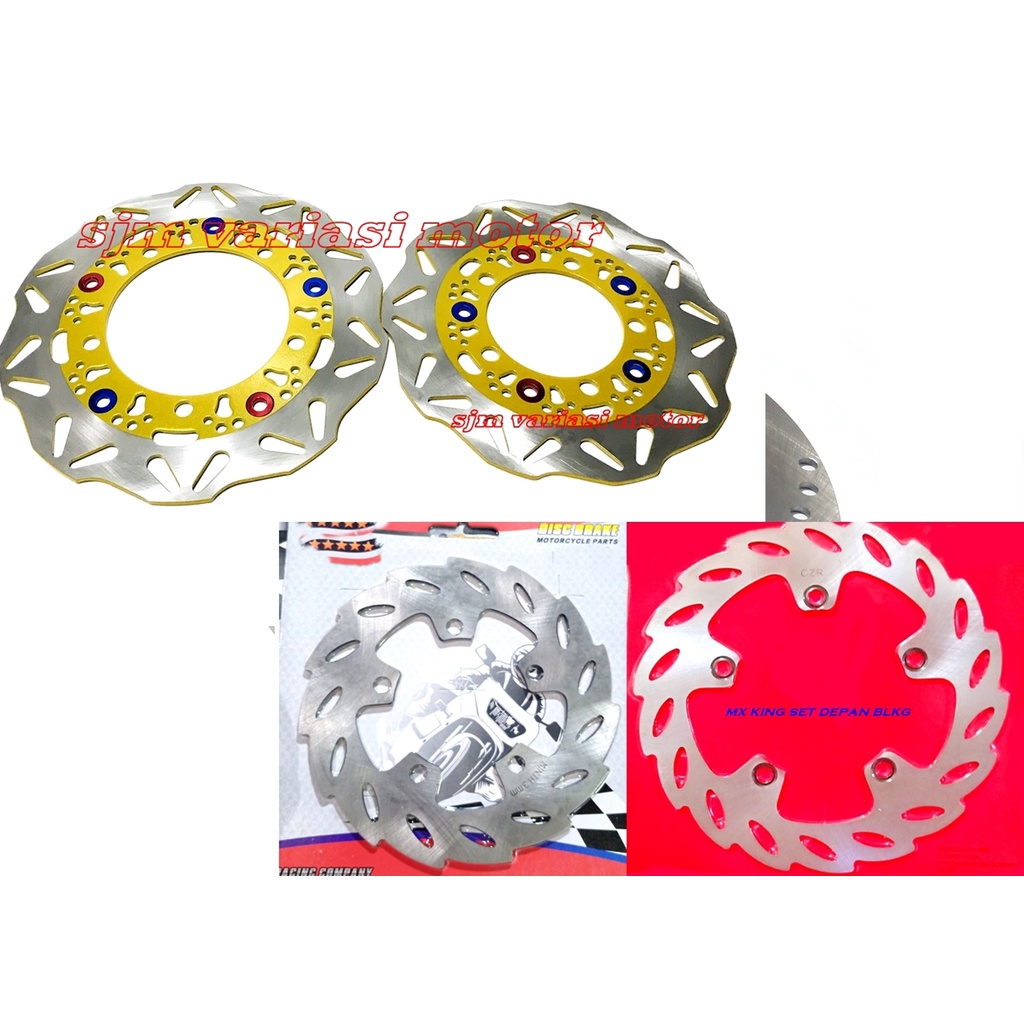 piringan mx king set depan belakang disk cakram standar yamaha mx king set depan dan belakang