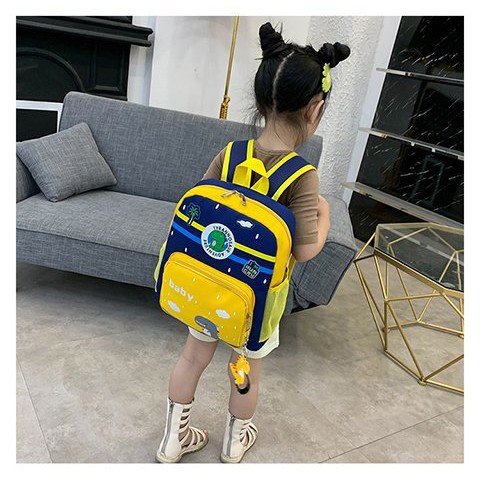 Tas sekolah anak laki-laki anak perempuan backpack sekolah anak tk sd smp sma kuliah baby dyno-7