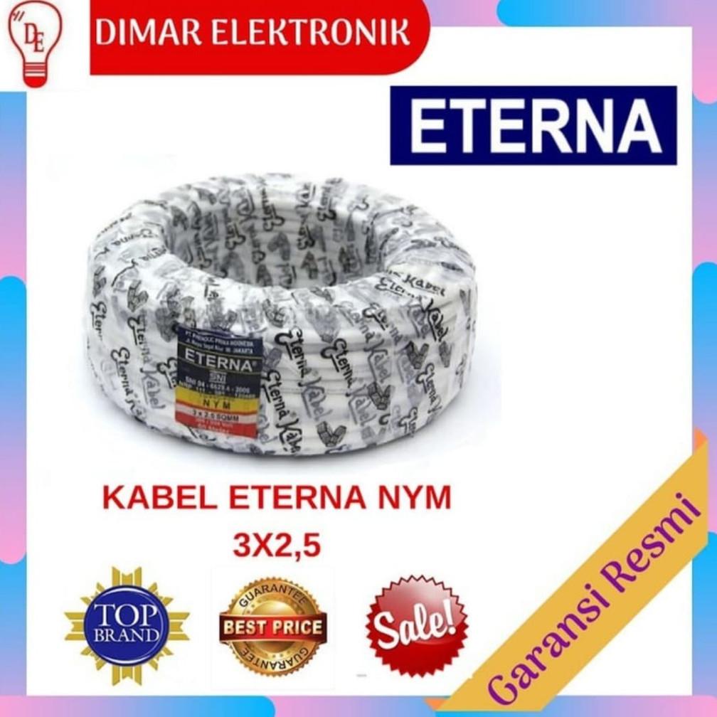 Kabel Eterna Nym 3X2,5 / Kabel Listrik Eterna Nym 3X2.5 Full 50 M Terbaru