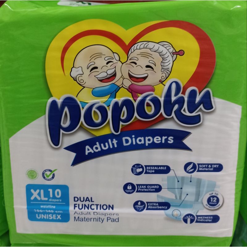 POPOKU ADULT DIAPER XL10