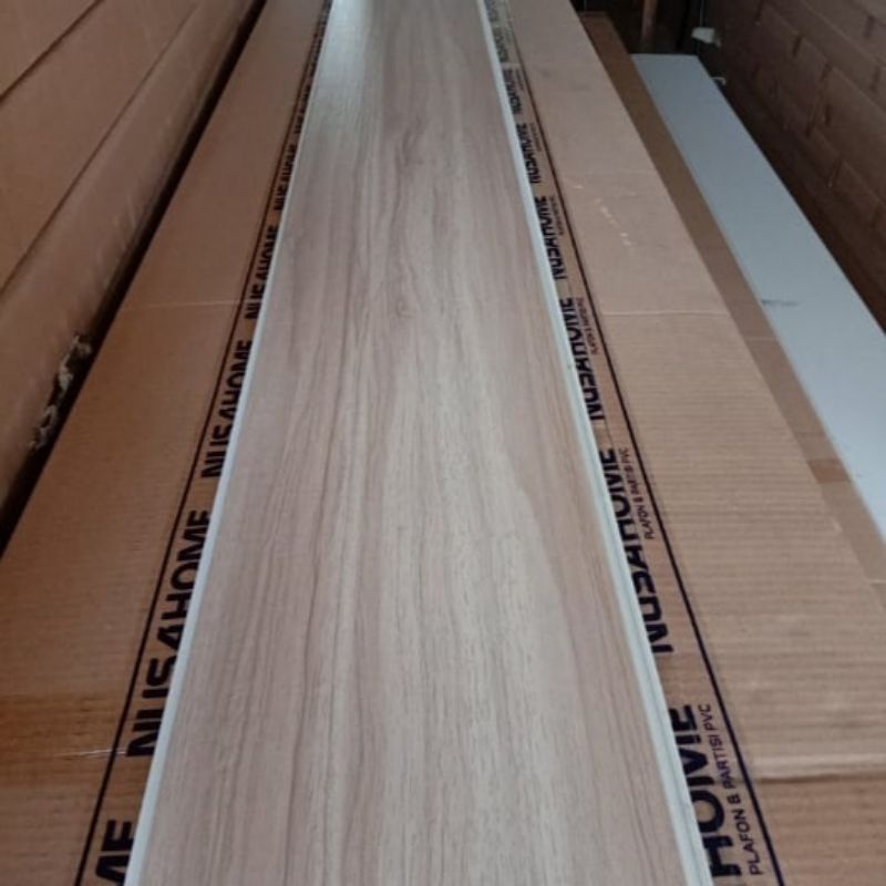 plafon pvc nusahome serat kayu coklat