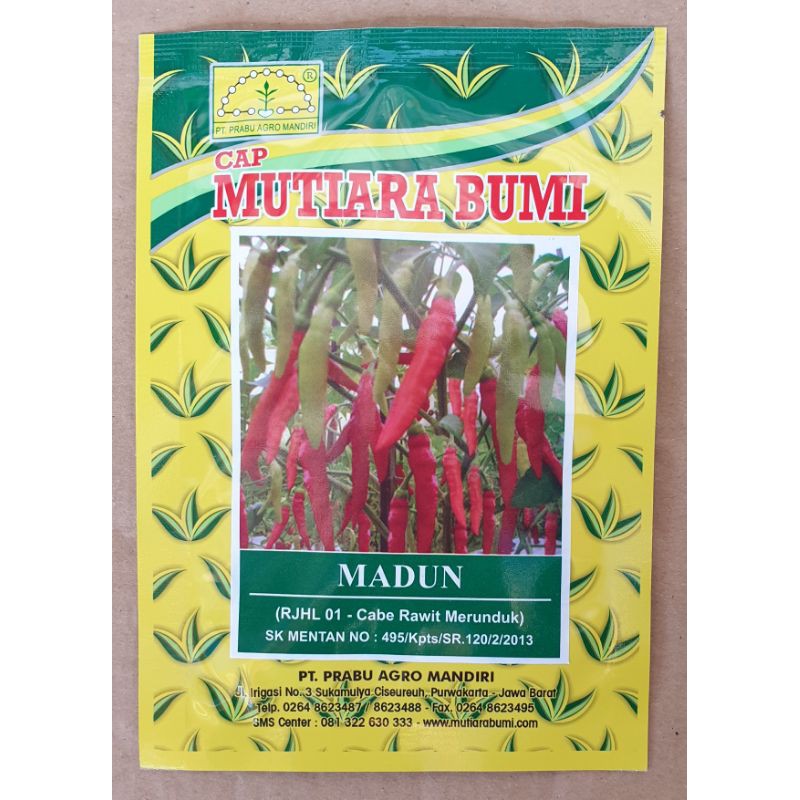BENIH BIBIT CABE RAWIT MERUNDUK MADUN (10gram)