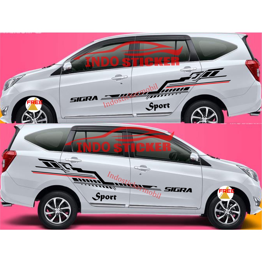 Sticker stiker mobil sigra stiker list daihatsu sigra sport terlaris