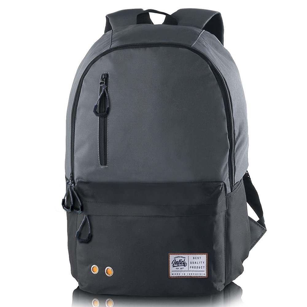 Tas Punggung Backpack Pria D 300 Abu Laptop SMM 767 INFICLO Distro Cibaduyut Bandung