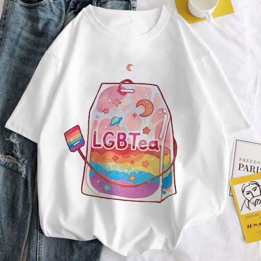 Tshirt LGBTEA White Kawaii Premium Unisex