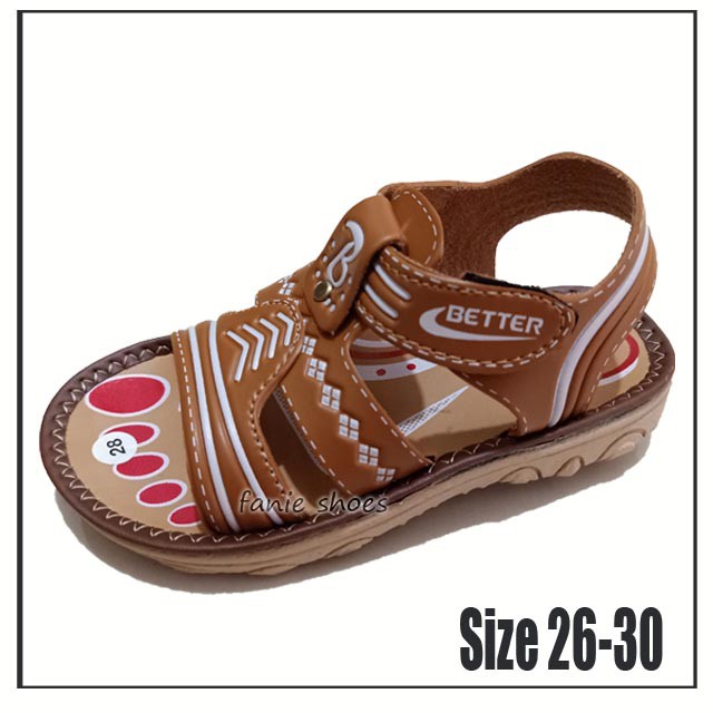 Better 26-30 / Sepatu Sandal Tali Velcro Anak Laki / Fashion Sepatu Anak Laki / Sandal Gunung Anak