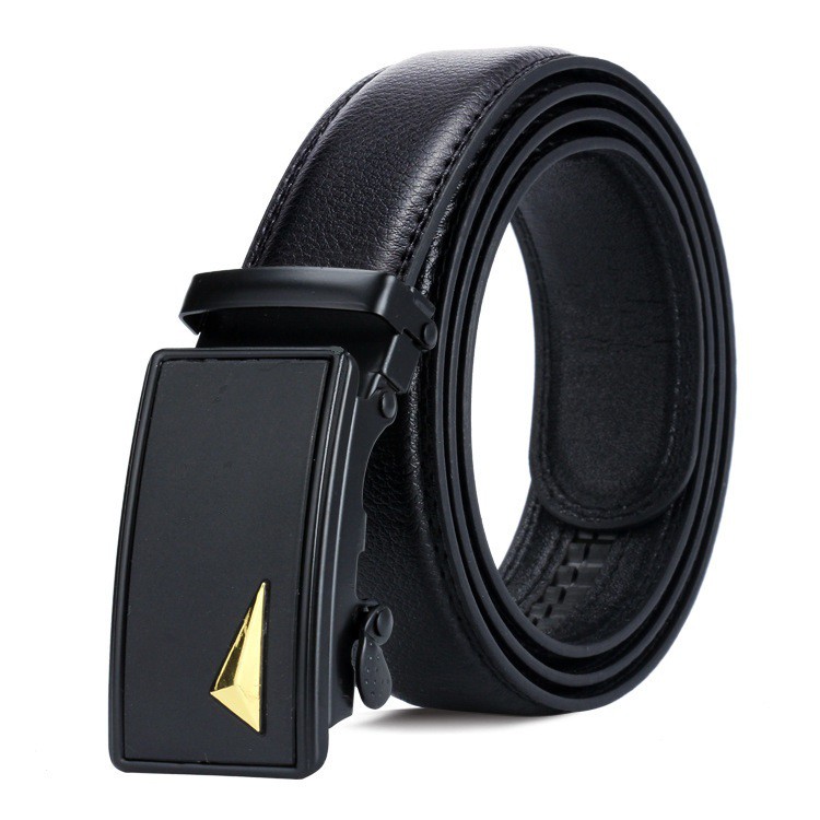 Ikat Pinggang Impor BLACK GOLD Pria Korea Fashion Belt Ban Gasper Gesper Sabuk Cowo Kulit Men Belt