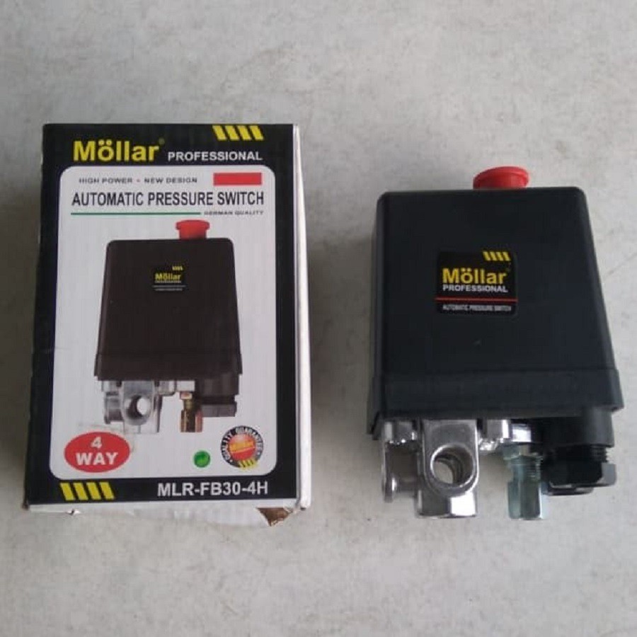 Kompressor Otomatis Mollar 4 Way Compressor Mollar Air Pressure Switch