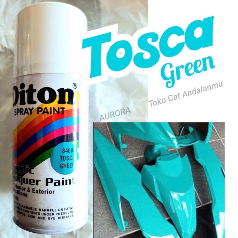Pilok Pylox Cat Semprot Diton Tosca Green 8460 300ml Tosca Hijau Toska Paint Biru Hijau Ijo