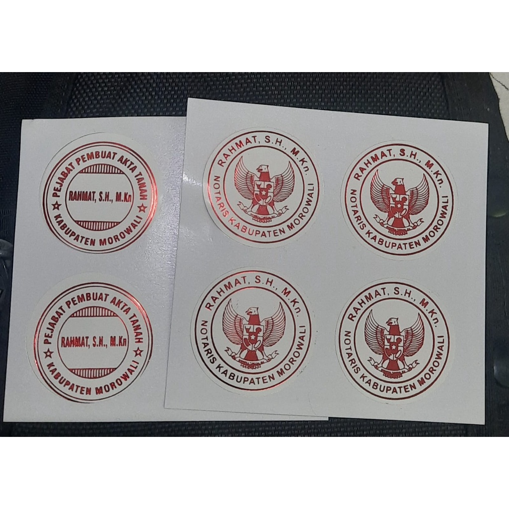 

Segel Akta Notaris dan PPAT Golden Red