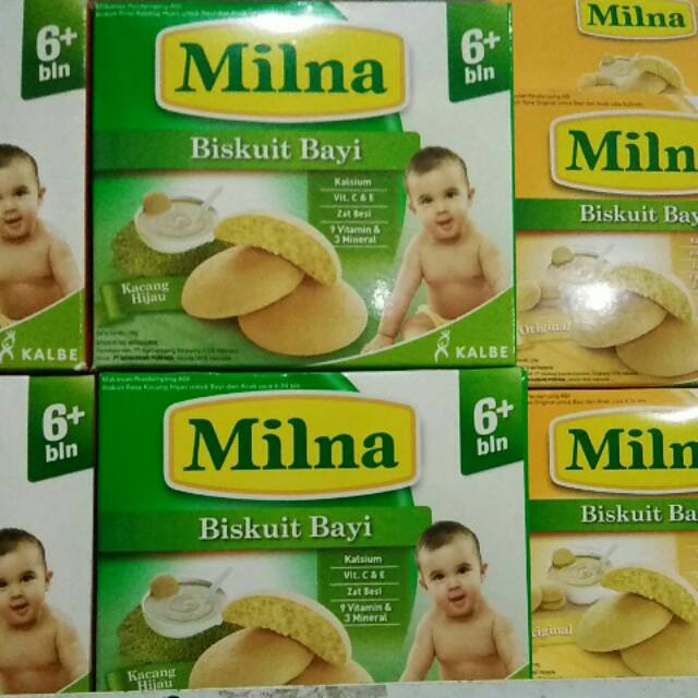 

Milna biskuit bayi 6+ kacang hijau