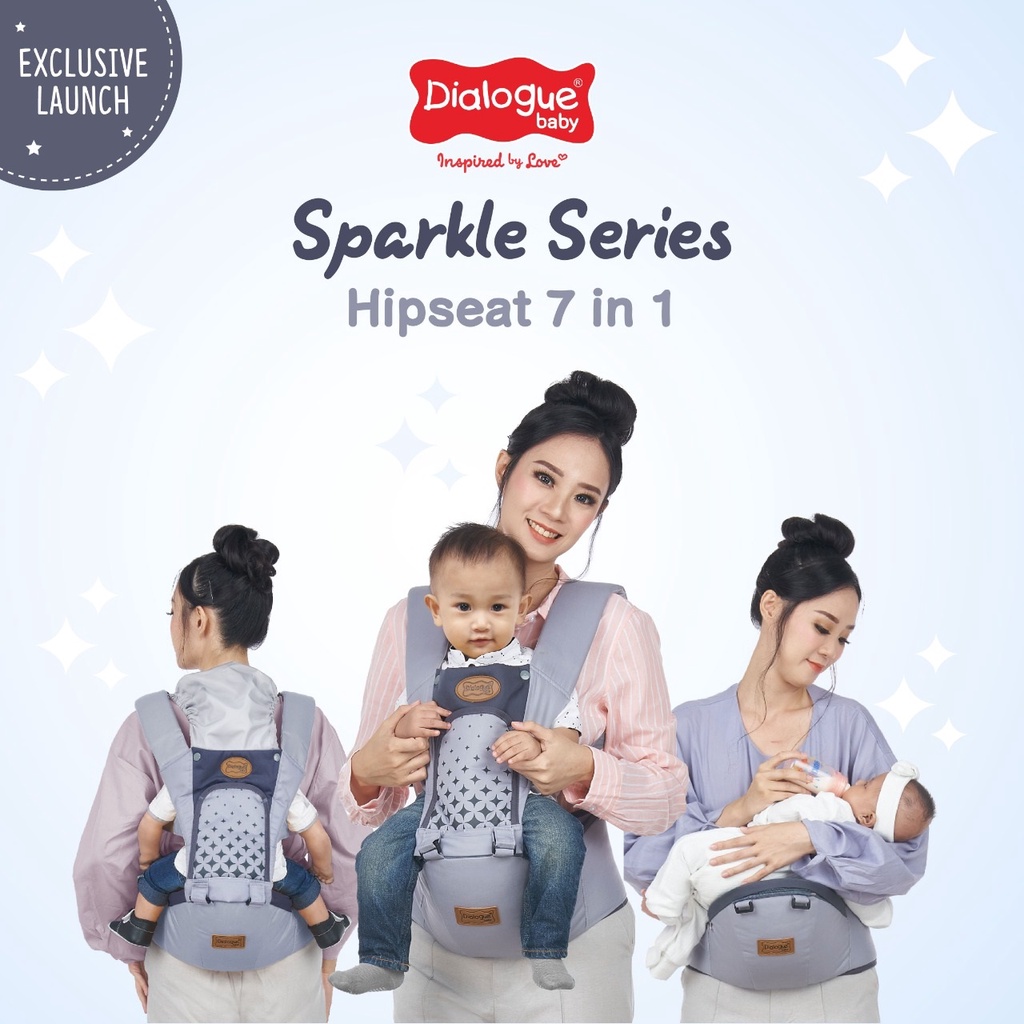 Gendongan Hipseat Dialogue 7 in 1 Leon - Glazy - Sparkie - Champion Series