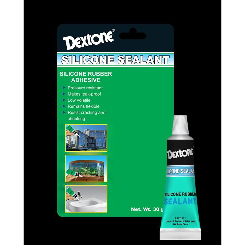

Dextone Lem Silicon Clear 70gram Sealant Lem Kaca Plastik