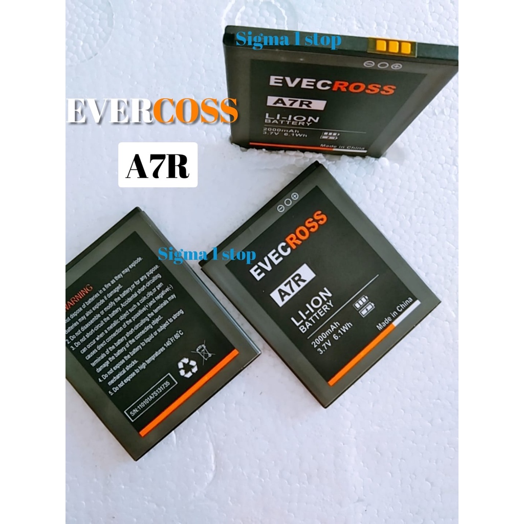 BATERAI EVERCOSS A7R  BATTERY  BATRE  BATRAI  BATERE