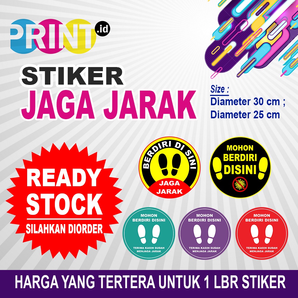 

STIKER JAGA JARAK/ Berdiri disini
