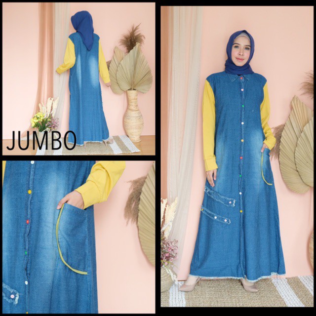 GTS GAMIS JEANS BERKERAH KANCING WARNA - JUMBO XXL DENIM BIGSIZE POLOS BABYTERRY IMPORT SALE BUMIL