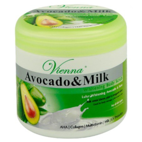 VIENNA BODY SCRUB AVOCADO MILK -250GR POT