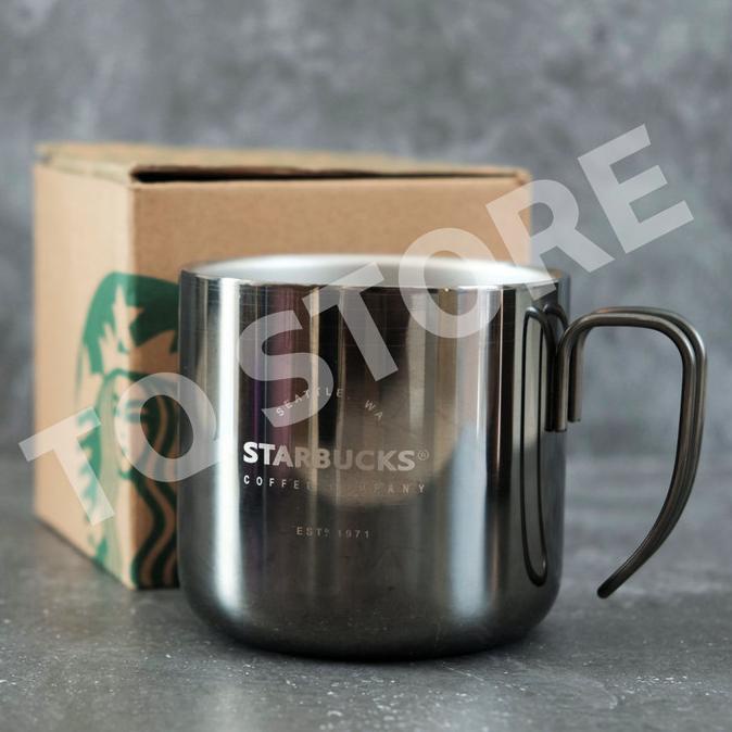 TERMURAH  STARBUCKS STAINLESS STEEL MUG 12 OZ TQ029