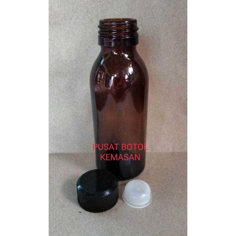 BOTOL KACA COKLAT 100ML GINSENG BOTOL OBAT BOTOL MINYAK BOTOL BUMBU LADA