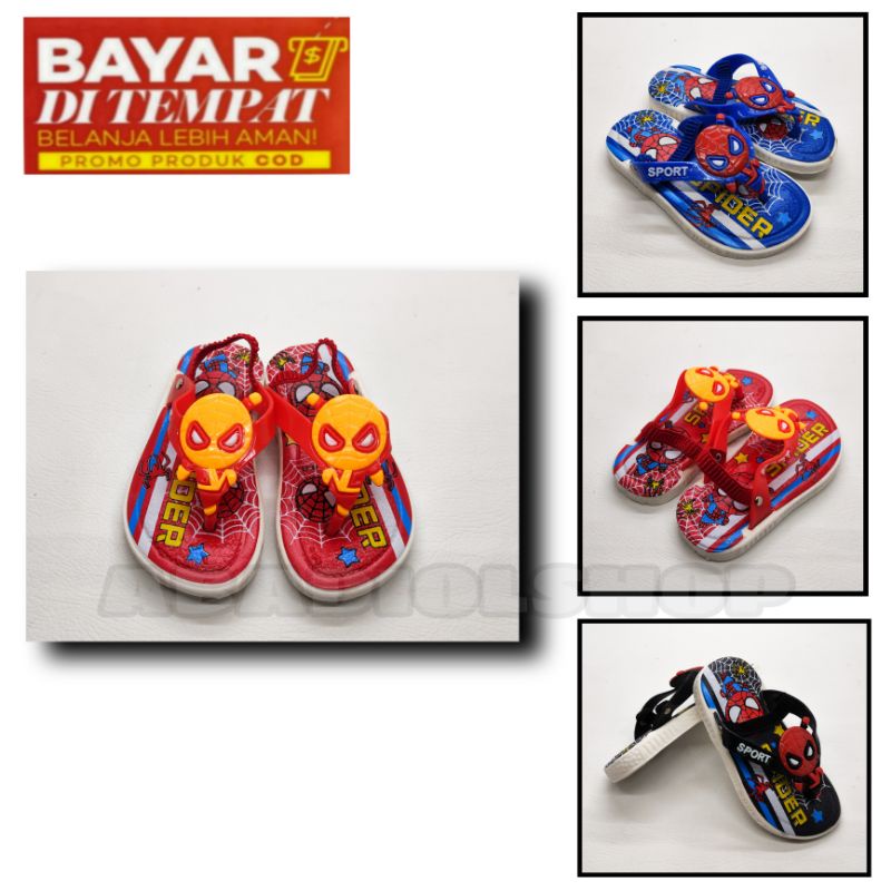 TERMURAH - SANDAL ANAK LAK-LAKI TALI IKAT BISA BERBUNYI CITT..CITT COD 1-3THN / SANDAL JEPIT ANAK BERBUNYI CITT.. CITT MOTIF SPAIDERMAN / SANDAL ANAK BALITA LUCU MOTIF SPAIDERMAN / SANDAL JEPIT BUNYI CIT CIT TERMURAH / SANDAL KEREN ANAK COWOK / IMPORT