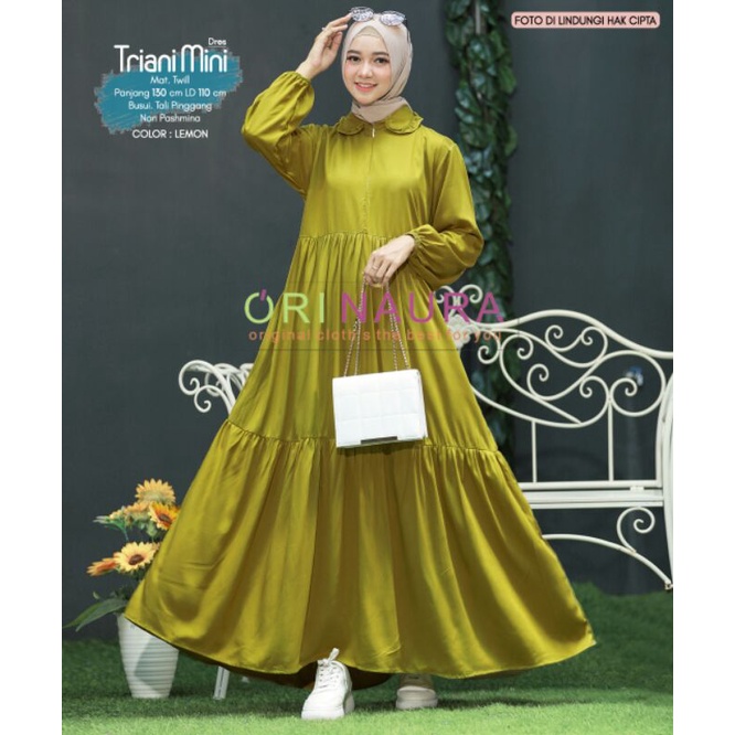 TRIANI Mini Dress Muslim Wanita by Orinaura