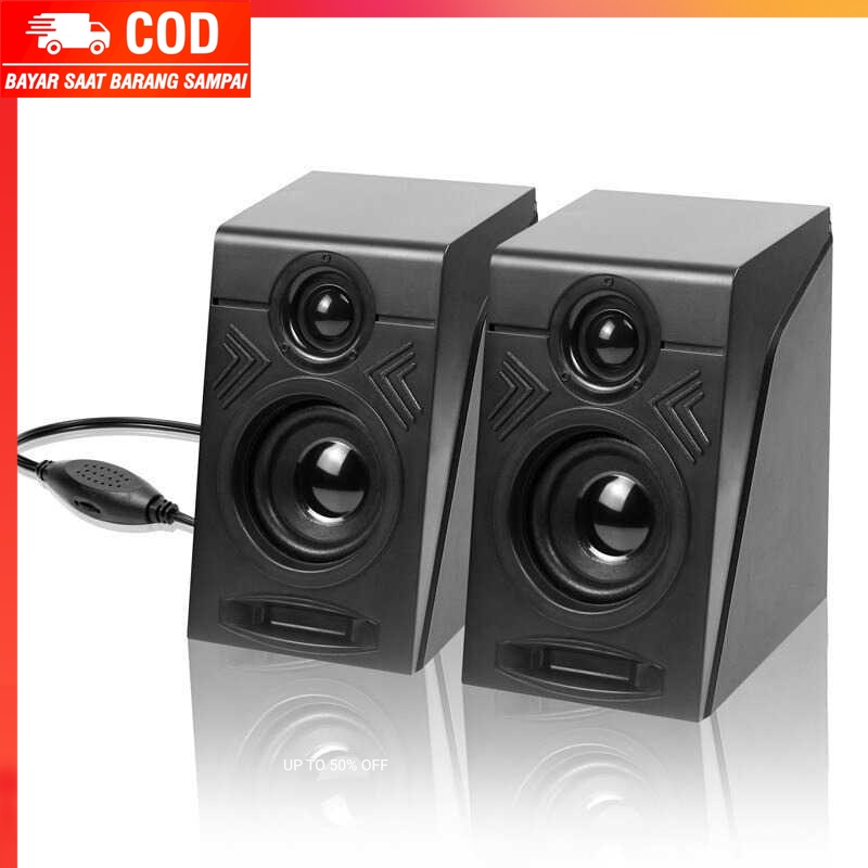 (100% BARANG ORI) First Eye 950 HiFi Multimedia Stereo Speaker 2.0 Channel - SL-101