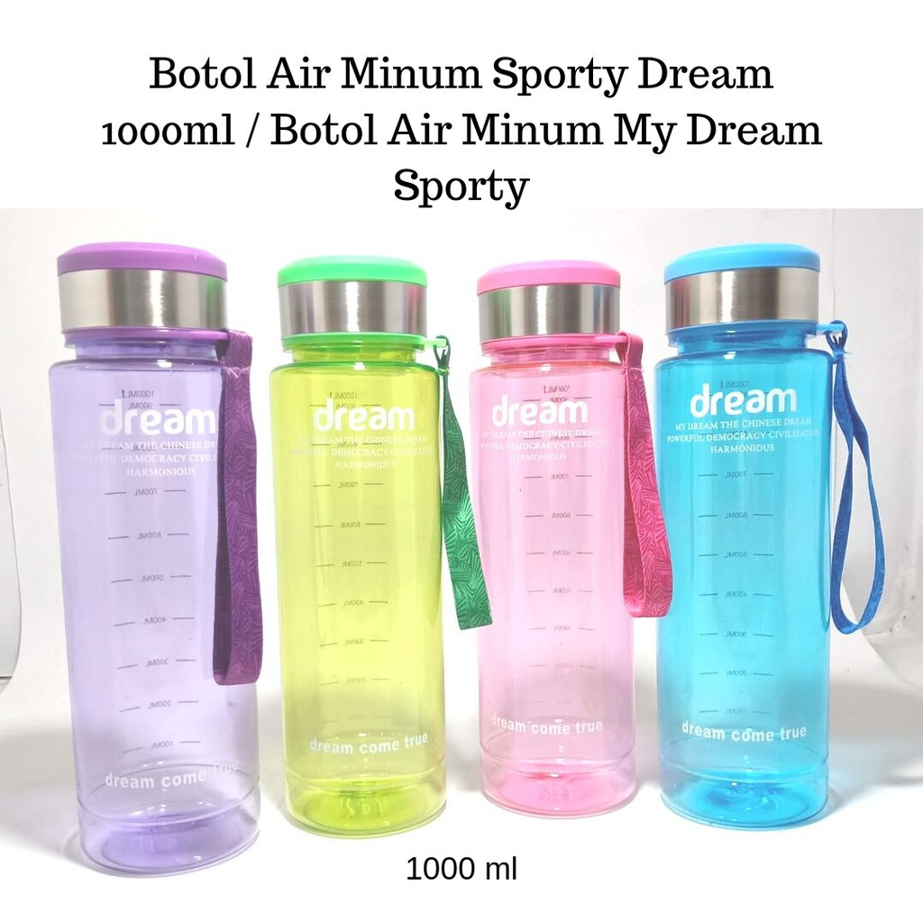 MARKAS--BOTOL TERMURAH BOTOL MINUM DREAM SPORTY 1 LITER/ BOTOL AIR 1 Liter