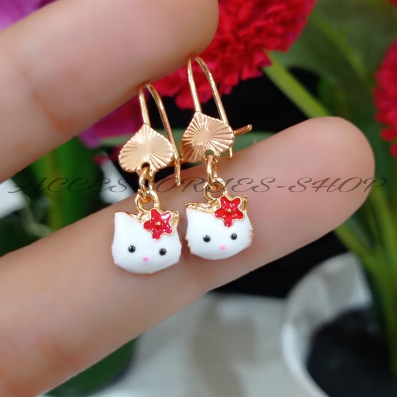 anting anak hello kitty termurah / anting anak perempuan terlaris