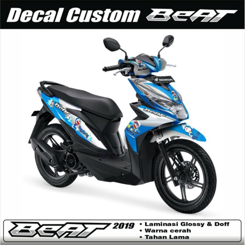 DECAL STIKER MOTOR FULL HONDA BEAT STREET / ESP 2016 2017 2018 2019 /DESAIN DORAEMON