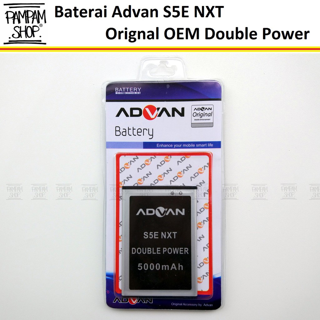 Baterai Advan S5E NXT Original Double Power Batre Batrai Battery Advance Dual HP