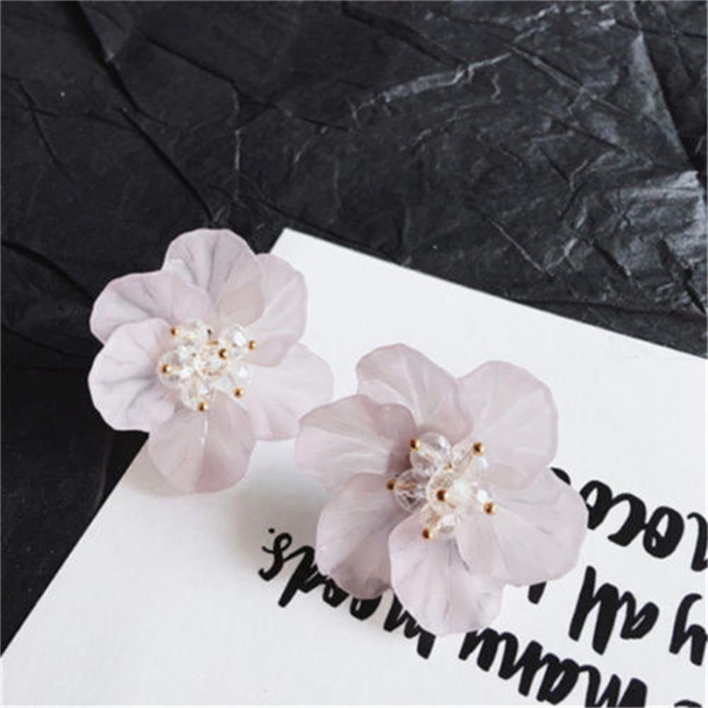 Preva Petals Anting Wanita Elegan Vintage Akrilik