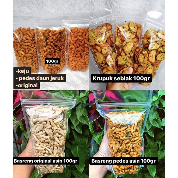 

Cemilan basreng,krupuk seblak,makaroni 100gr