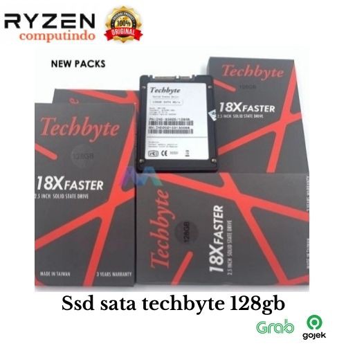 SSD TECHBYTE 128GB 128 GB SOLID STATE DRIVE NEW SATA 3 GARANSI RESMI