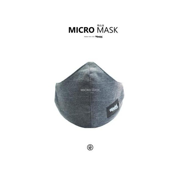 ⭐BEBAS ONGKIR⭐ MICRO MASKER BY HIJACKET MASKER UNISEX BAHAN KAIN MASKER COWO CEWE MURAH & KEREN-GREY
