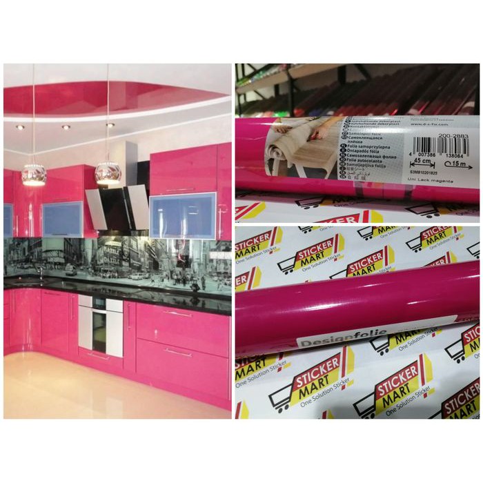 

Sticker/Stiker Vinyl Furniture Dekorasi Dcfix Pink Glossy