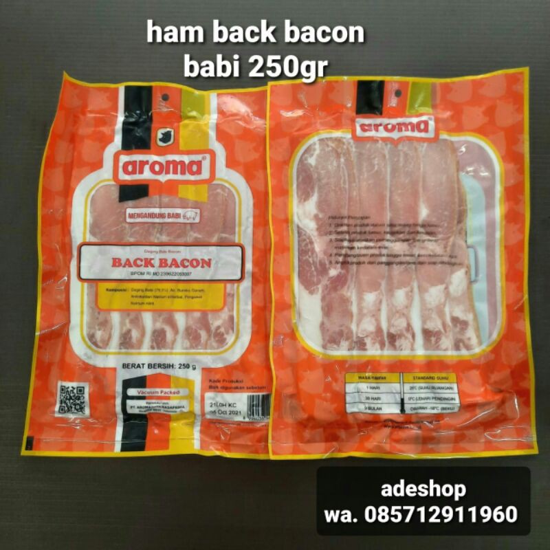 

pork back bacon aroma babi b2 bali 250gr