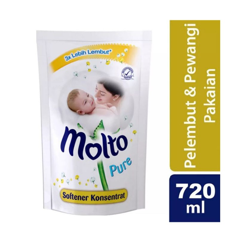 molto softener ultra pure pouch bayi / molto pakaian bayi