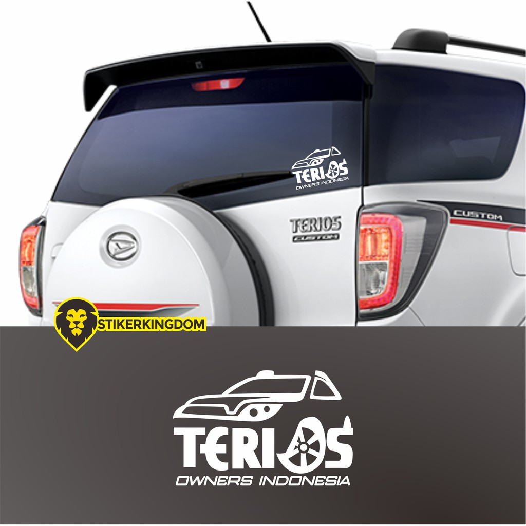 Cutting Stiker Decal Mobil Daihatsu Terios Shopee Indonesia