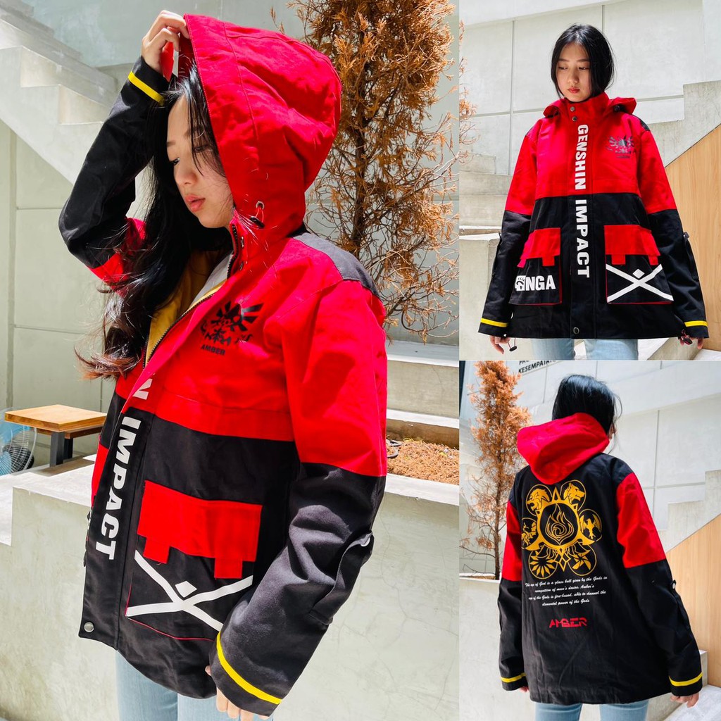 OVERSIZED PARKA AMBER GENSHIN IMPACT CHARACTER GAME