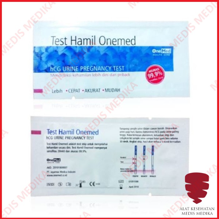 Test Hamil One Med Tes Kandungan Cek Kehamilan Tespack Strip Hamil OneMed Tespek Program Hamil Satuan