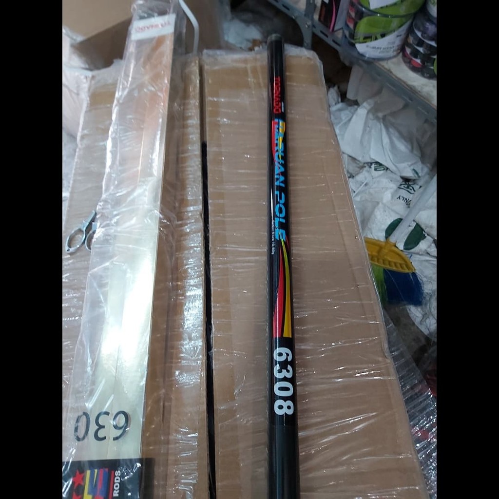 joran tegeg carbon haruan pole 630 cm tegeg baronang kaku