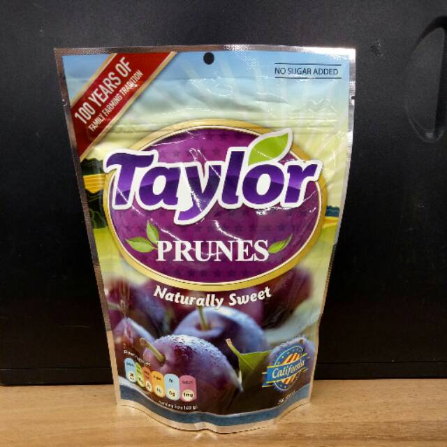 

TAYLOR PRUNES BUAH NATURALLY SWEET 250GR