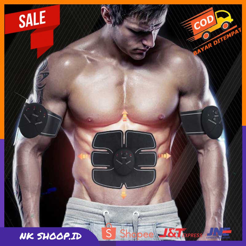 Alat Stimulator Terapi EMS Otot Six Pack ABS Abdominal Muscle Exercise