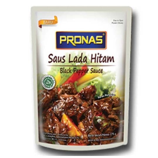 Pronas Saus Lada Hitam (Black Pepper Sauce) 175 gr